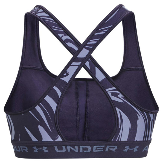 Under Armour Γυναικείο μπουστάκι Crossback Mid Print Bra Under Armour Γυναικείο μπουστάκι Crossback Mid Print Bra